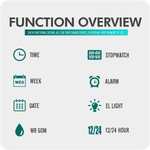 Digital Watch Outdoor Sports 50M Waterproof  Watches Alarm Clock - Image 8