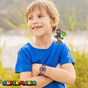 Accutime Super Mario Kids Digital Watch with Yoshi, LED Light Show, Soft Silicone Strap, Durable Kid-Friendly Design, Fun Time-Telling for Boys and Girls - Image 3