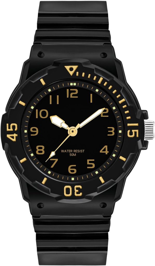 Waterproof Children Quartz Watch,Soft Strap,Easy to Read Watch for Kids