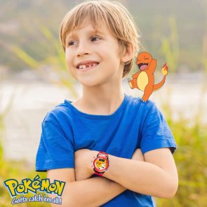 Accutime Kids Pokemon Pikachu Digital LCD Quartz Red Wrist Watch with Red Strap, Cool Inexpensive Gift & Party Favor for Boys, Girls, Adults All Ages (Model: POK4238AZ) - Image 4