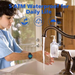 Digital Sport Outdoor Multifunctional Chronograph LED Waterproof Alarm Calendar Watch - Image 6