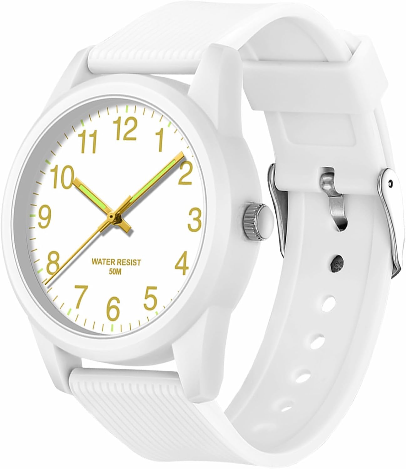 61g73XbqO4L._AC_SL1500_.jpg Watches for Girls Boys Kids Watches with Soft Band Learning Time 50M Waterproof - Image 1