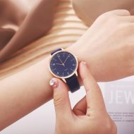 Women Watches Leather Mesh Strap Round Case Analog Fashion Ladies Wrist Watches - Image 3