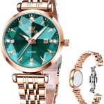 Watches Simple Rose Gold Stainless Steel Watch Waterproof Quartz Date
