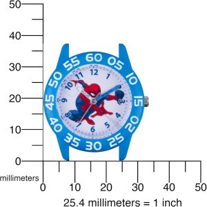 MARVEL Spider-Man Kids' Plastic Time Teacher Analog Quartz Nylon Strap Watch - Image 3