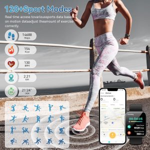 Smart Watch, 1.85" HD Smartwatch , Fitness Watch with 120+ Sport Modes, Waterproof, Heart Rate - Image 3