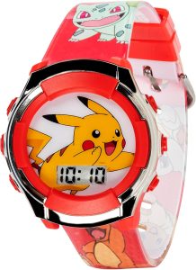 Accutime Kids Pokemon Pikachu Digital LCD Quartz Red Wrist Watch with Red Strap, Cool Inexpensive Gift & Party Favor for Boys, Girls, Adults All Ages (Model: POK4238AZ) - Image 6