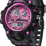 Women's Sport Watch Digital Waterproof Watches Military Watches Analog Outdoor Wrist Watch LED Luminous Alarm Stopwatch Dual Time Wristwatch